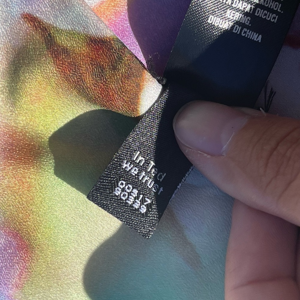 Ted Baker Rectangle Pointed Multi Color Abstract … - image 6